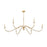 Z-Lite Toussant 6 Light 63" Chandelier, Mordern Gold