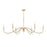Z-Lite Toussant 6 Light 63" Chandelier, Mordern Gold
