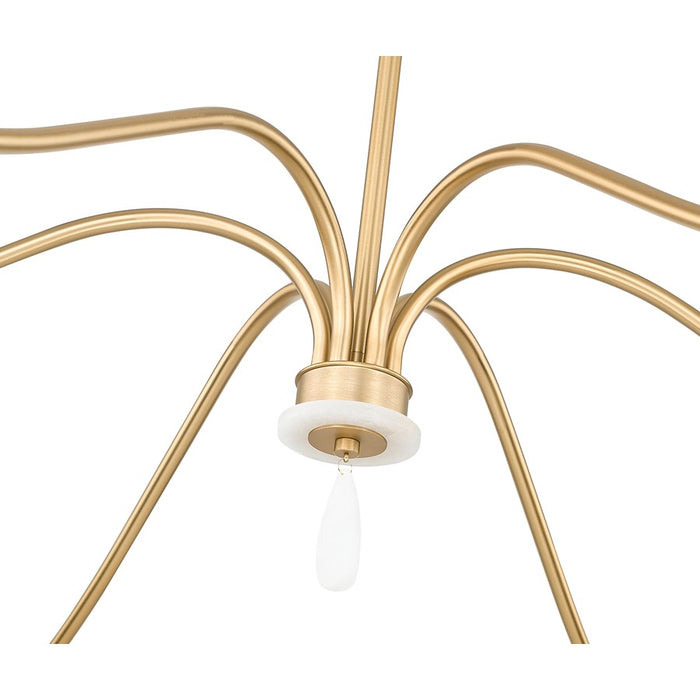 Z-Lite Toussant 6 Light 63" Chandelier, Mordern Gold