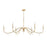Z-Lite Toussant 6 Light 63" Chandelier, Mordern Gold
