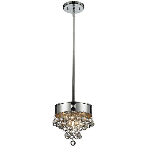 Z-Lite Iluva 1 Light Mini Pendant, Chrome, Chrome - 612MP-CH