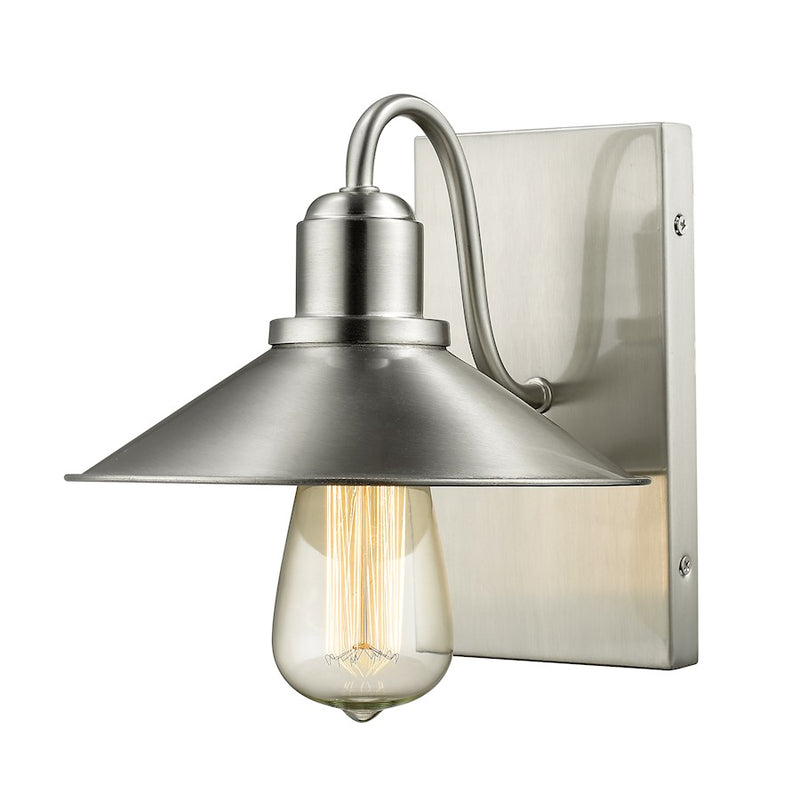 Z-Lite Casa 1 Light Wall Sconce, Brushed Nickel, Brushed Nickel - 613-1S-BN
