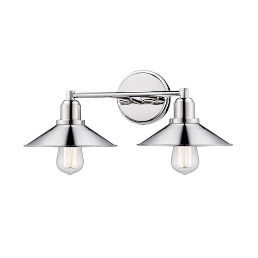 Z-Lite Casa 2 Light Vanity, Polished Nickel - 613-2V-PN