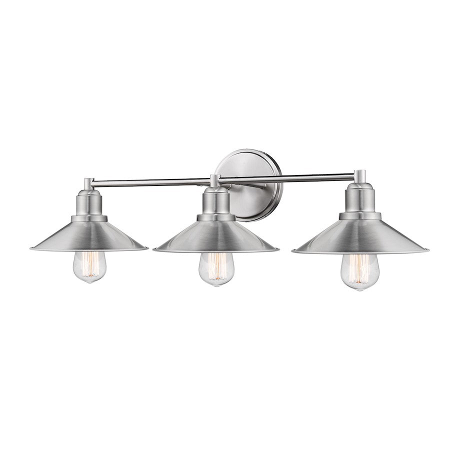 Z-Lite Casa 3 Light Vanity, Brushed Nickel - 613-3V-BN
