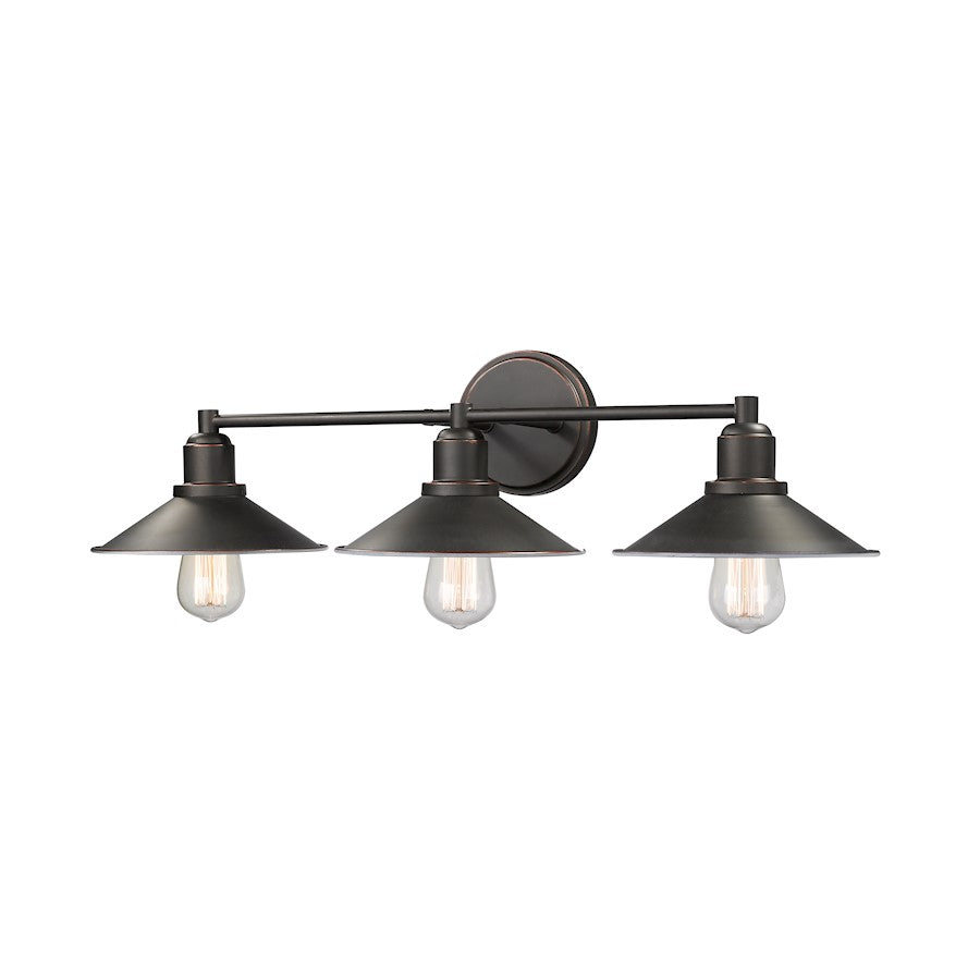 Z-Lite Casa 3 Light Vanity, Olde Bronze - 613-3V-OB