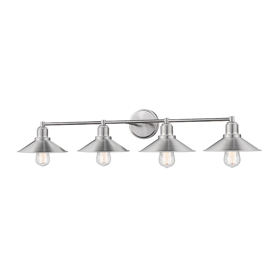 Z-Lite Casa 4 Light Vanity, Brushed Nickel - 613-4V-BN