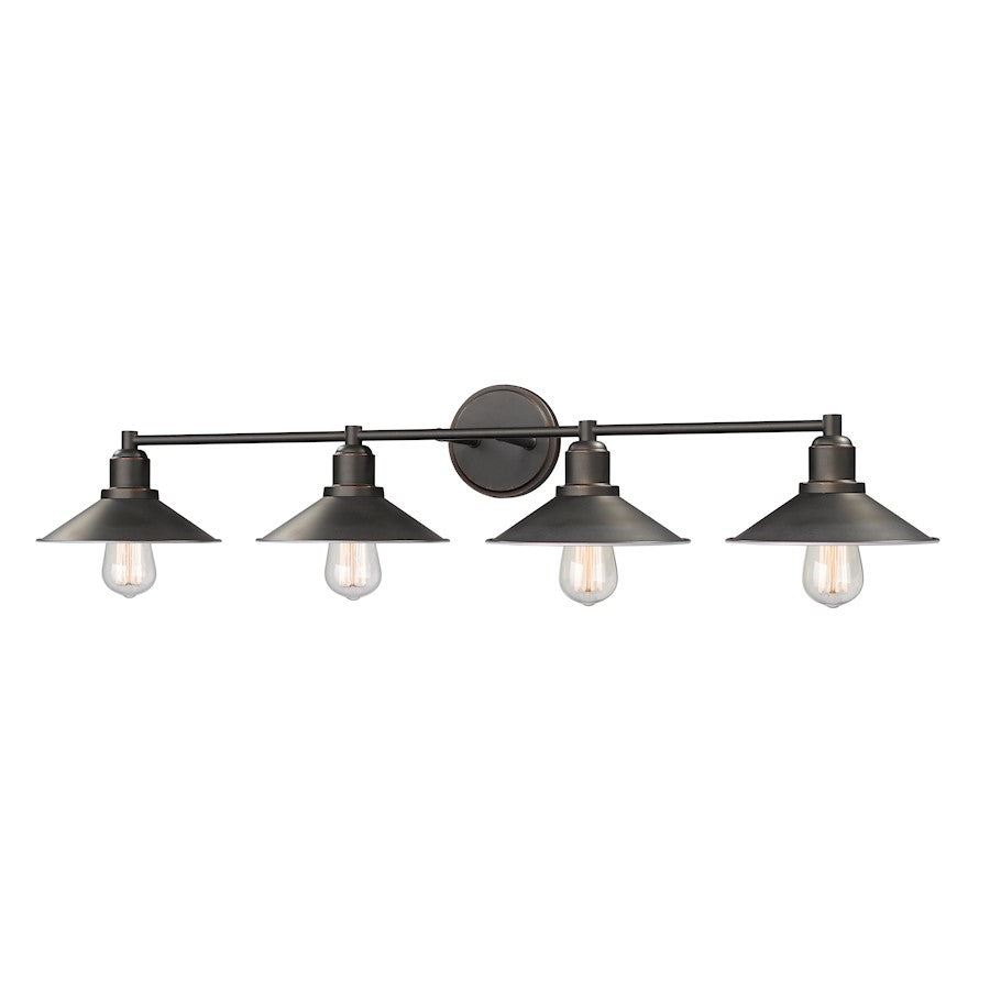 Z-Lite Casa 4 Light Vanity, Olde Bronze - 613-4V-OB