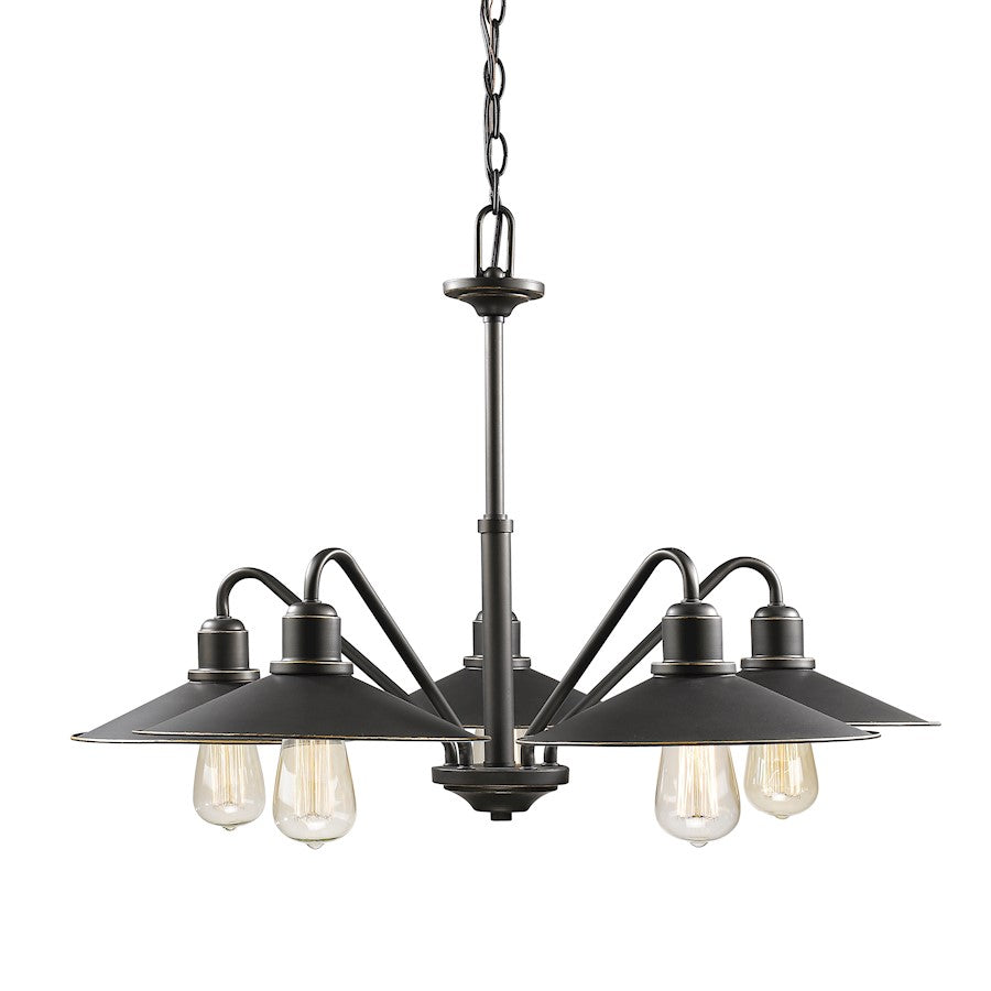 Z-Lite Casa 5 Light Chandelier, Olde Bronze, Olde Bronze - 613-5-OB