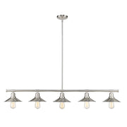 Z-Lite Casa 5 Light 9" Island/Billiard, Nickel, Nickel - 613-5L-BN