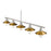 Z-Lite Casa 5 Light 9" Island/Billiard, Nickel/Factory Brass
