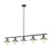 Z-Lite Casa 5 Light 9" Island/Billiard, Black/Brushed Nickel