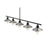 Z-Lite Casa 5 Light 9" Island/Billiard, Black/Brushed Nickel