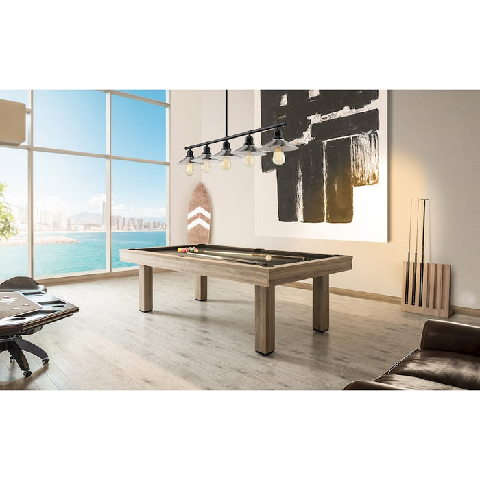 Z-Lite Casa 5 Light 9" Island/Billiard, Black/Brushed Nickel