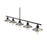 Z-Lite Casa 5 Light 9" Island/Billiard, Black/Brushed Nickel