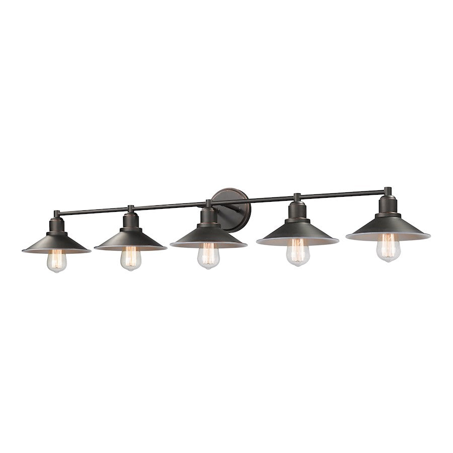 Z-Lite Casa 5 Light Vanity, Olde Bronze - 613-5V-OB