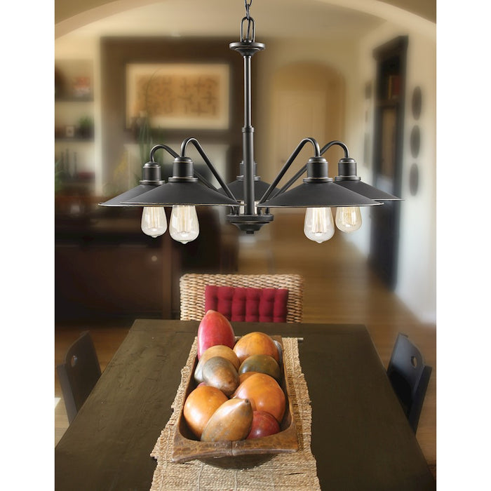 Z-Lite Casa 5 Light Vanity, Olde Bronze