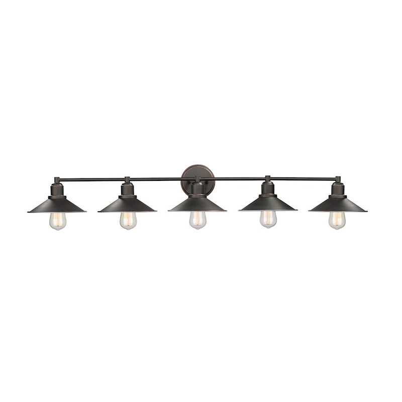 Z-Lite Casa 5 Light Vanity, Olde Bronze
