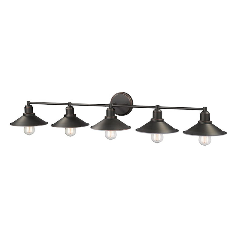 Z-Lite Casa 5 Light Vanity, Olde Bronze
