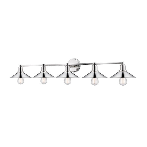 Z-Lite Casa 5 Light Vanity, Polished Nickel - 613-5V-PN