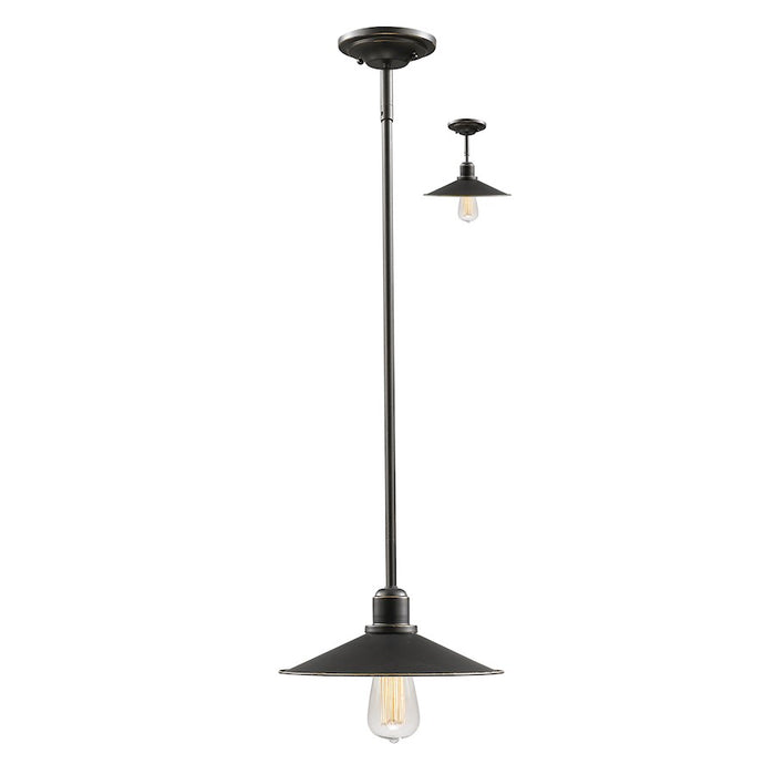Z-Lite Casa 1 Light Mini Pendant, Olde Bronze, Olde Bronze - 613MP-OB