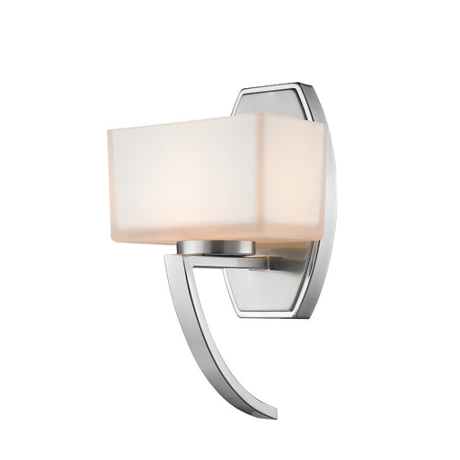 Z-Lite Cardine 1 Light Wall Sconce, Brushed Nickel, Matte Opal - 614-1SBN