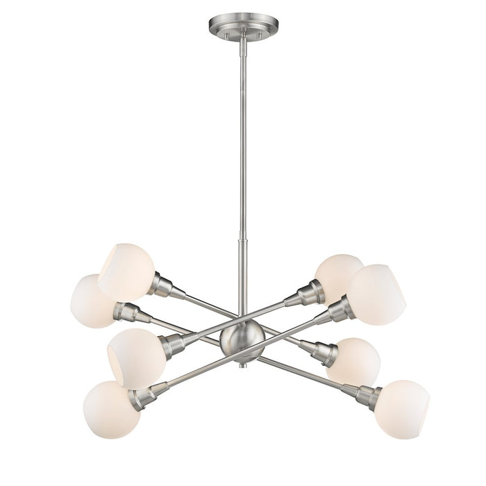Z-Lite Tian 8 Light Pendant in Brushed Nickel - 616-32BN-LED
