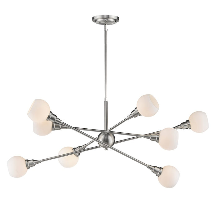 Z-Lite Tian 8 Light Pendant in Brushed Nickel - 616-45BN