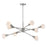 Z-Lite Tian 8 Light Pendant in Brushed Nickel - 616-45BN-LED