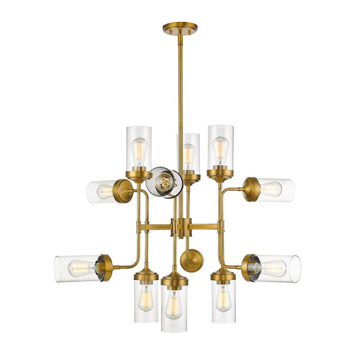 Z-Lite Calliope 12 Light Pendant, Brass - 617-12FB