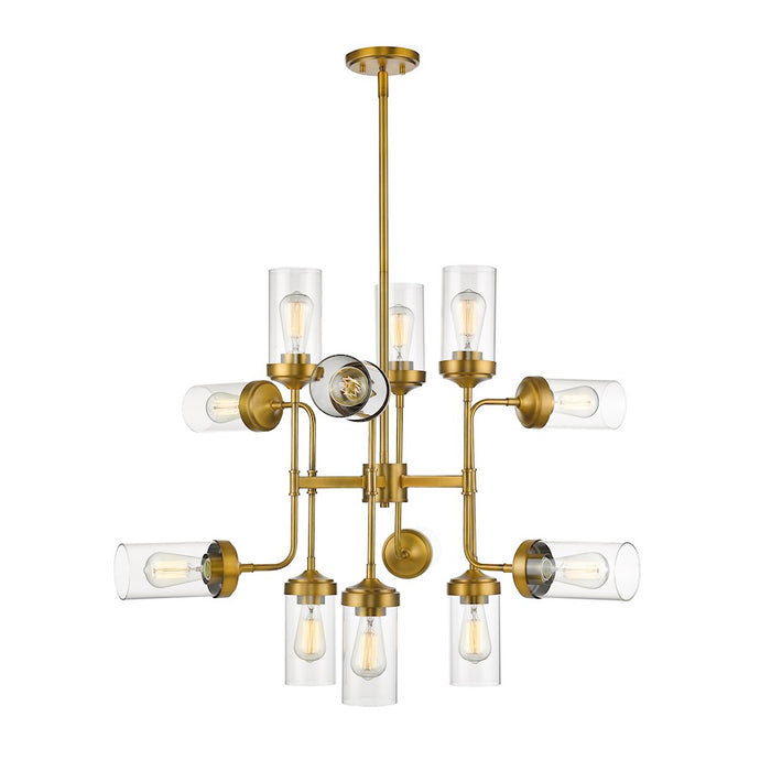 Z-Lite Calliope 12 Light Pendant, Brass - 617-12FB