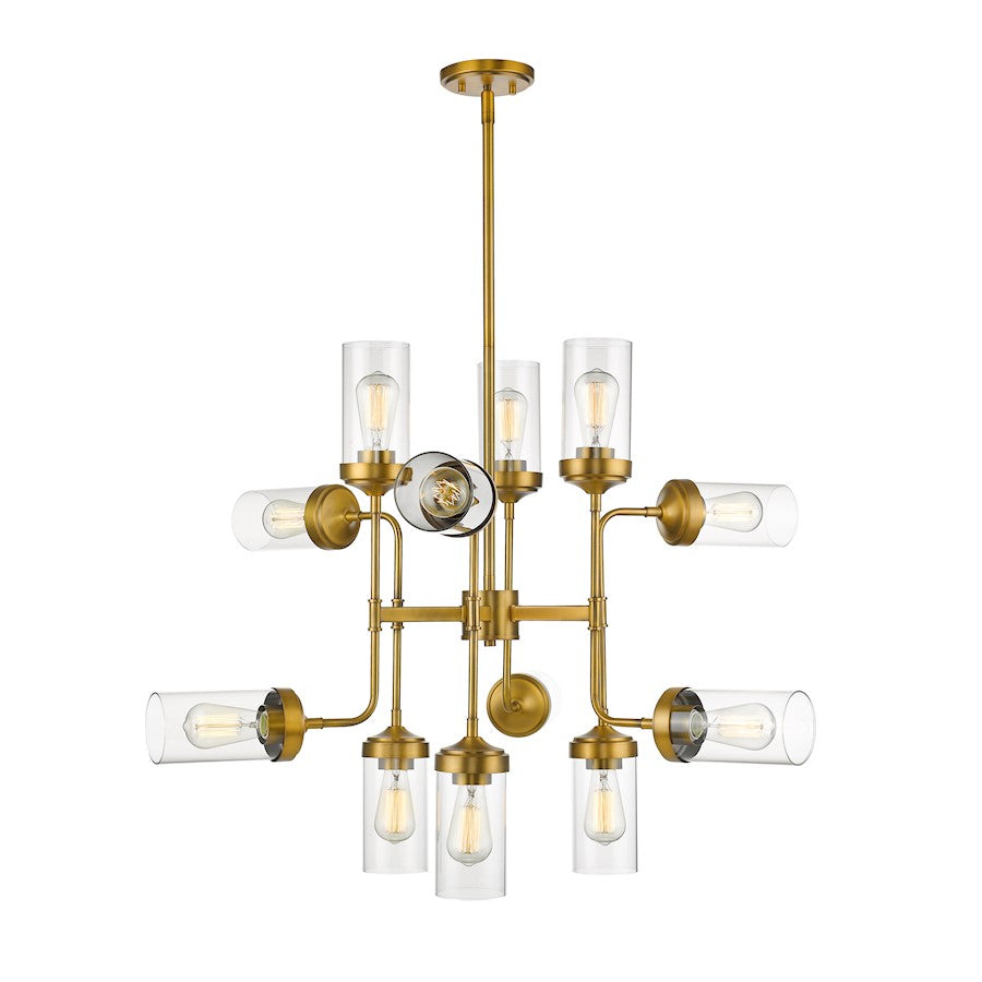 Z-Lite Calliope 12 Light Pendant, Brass - 617-12FB