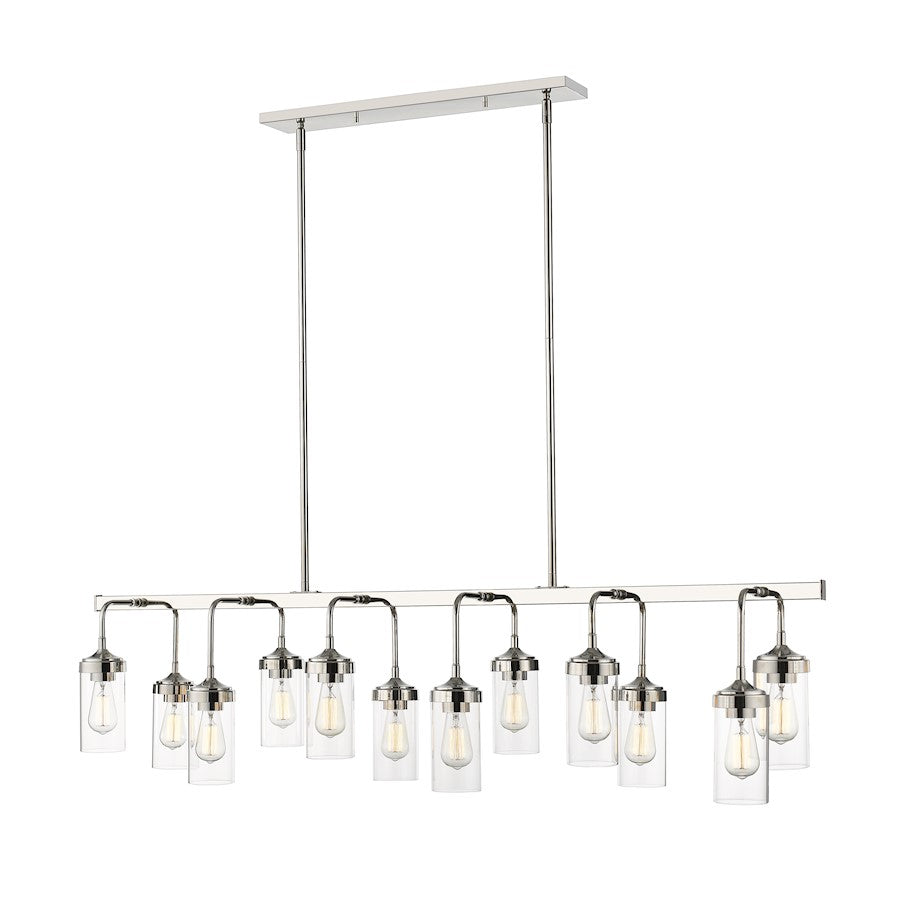 Z-Lite Calliope 12 Light Pendant, Nickel - 617-12L-PN