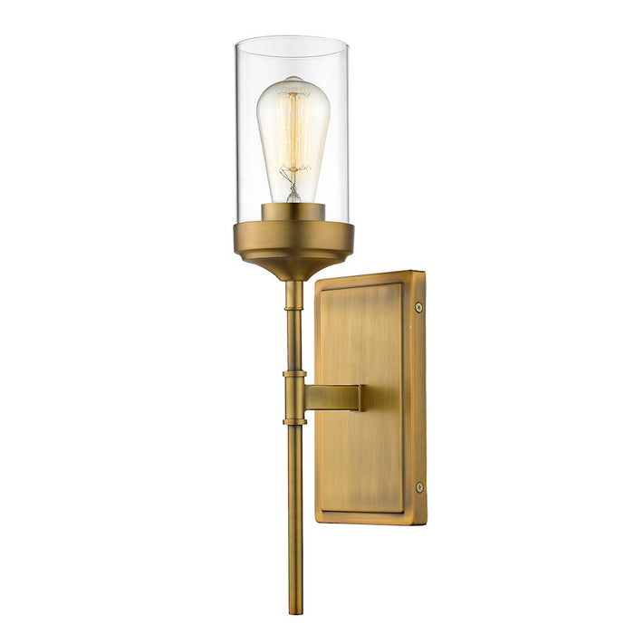 Z-Lite Calliope 1 Light Wall Sconce, Foundry Brass - 617-1S-FB