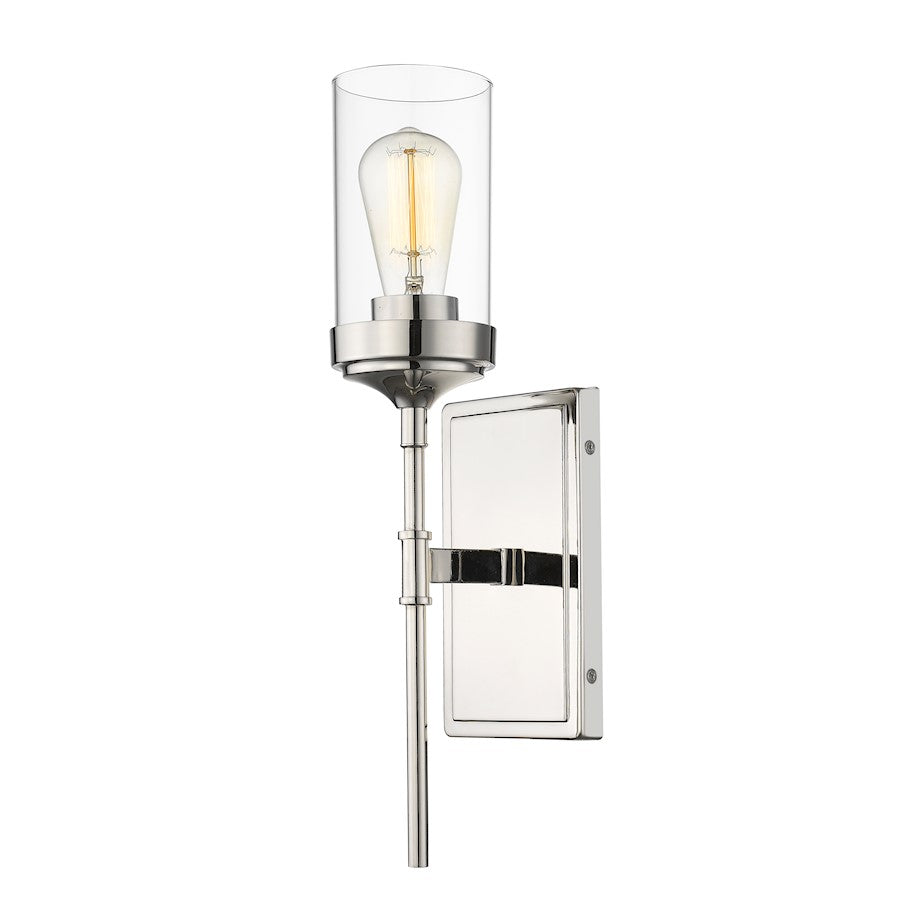 Z-Lite Calliope 1 Light Wall Sconce, Polished Nickel - 617-1S-PN