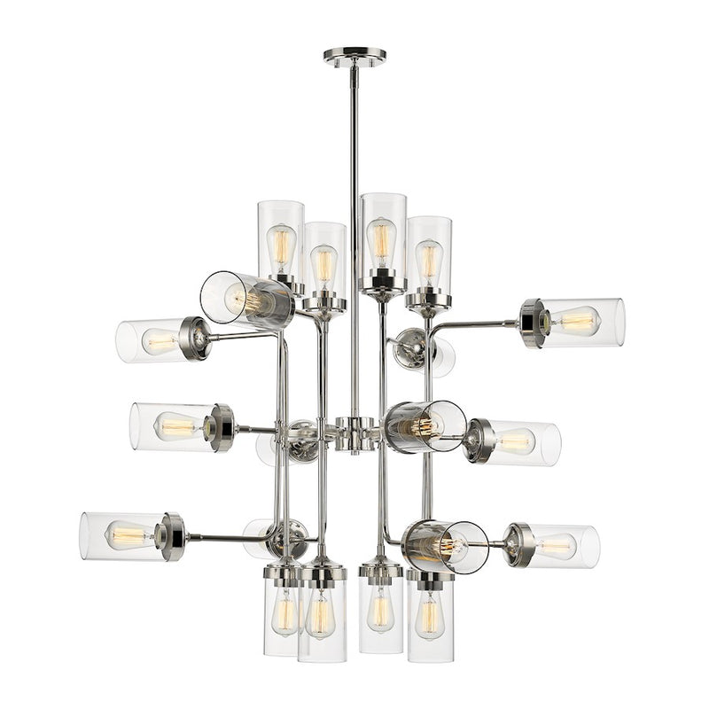 Z-Lite Calliope 20 Light Pendant, Polished Nickel - 617-20PN