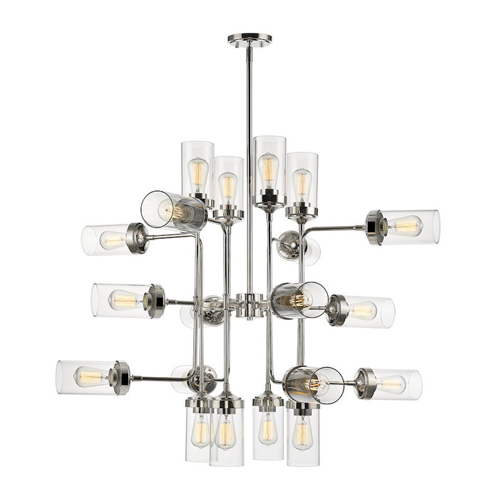 Z-Lite Calliope 20 Light Pendant, Polished Nickel - 617-20PN