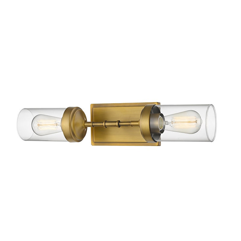 Z-Lite Calliope 2 Light Wall Sconce, Foundry Brass - 617-2S-FB