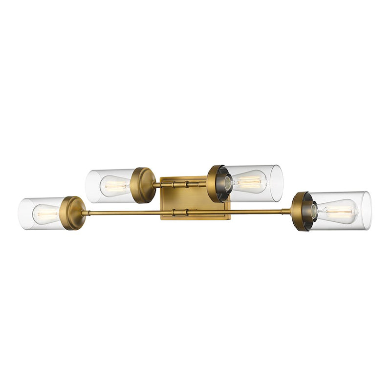 Z-Lite Calliope 4 Light Vanity, Foundry Brass - 617-4V-FB