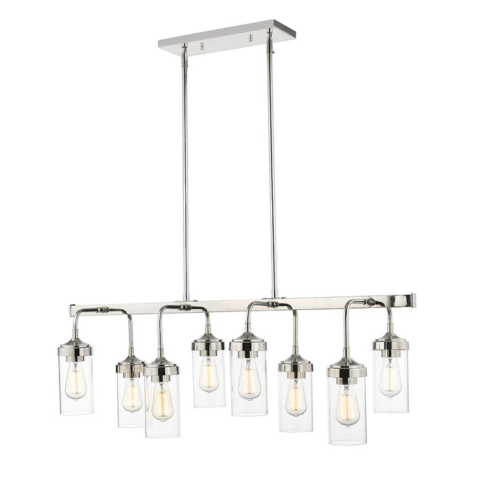 Z-Lite Calliope 8 Light Pendant, Nickel - 617-8L-PN