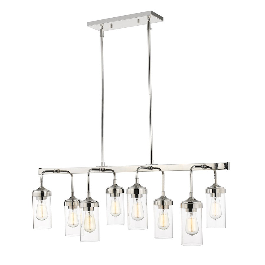Z-Lite Calliope 8 Light Pendant, Nickel - 617-8L-PN