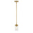 Z-Lite Calliope 1 Light Mini Pendant, Foundry Brass - 617MP-FB