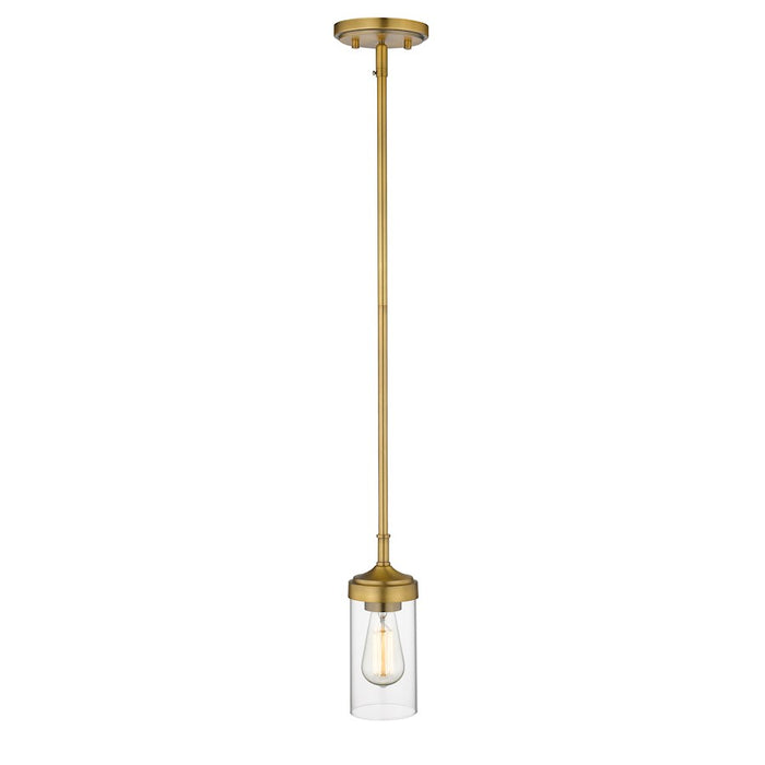 Z-Lite Calliope 1 Light Mini Pendant, Foundry Brass - 617MP-FB