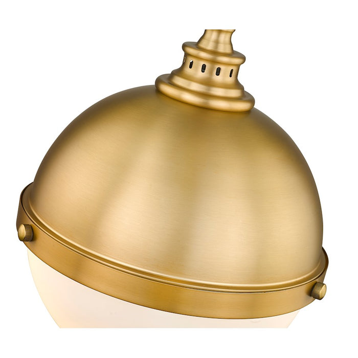 Z-Lite Peyton 2 Light 15" Pendant, Classic Brass/Classic Brass