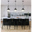 Z-Lite Peyton 2 Light 15" Pendant, Matte Black/Matte Black