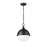 Z-Lite Peyton 2 Light 15" Pendant, Matte Black/Matte Black