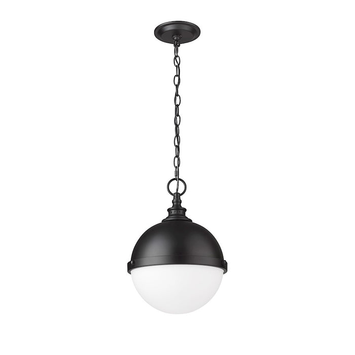 Z-Lite Peyton 2 Light 15" Pendant, Matte Black/Matte Black