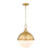 Z-Lite Peyton 2 Light 18.5" Pendant, Classic Brass/Classic Brass - 619P14-CB