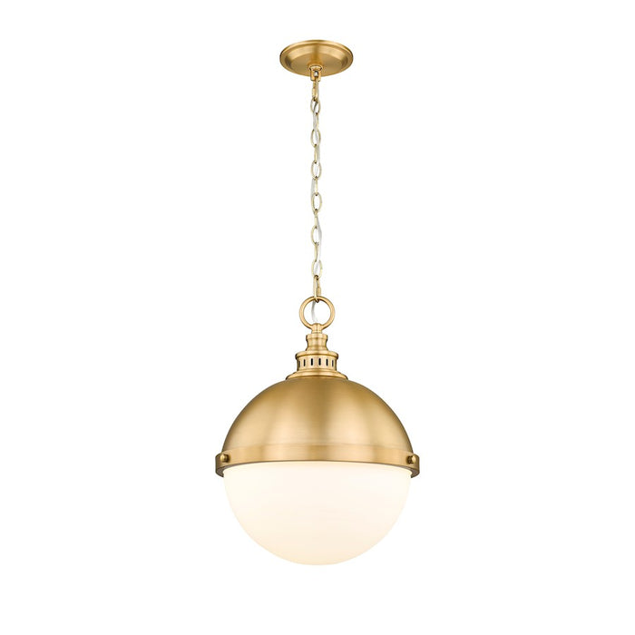 Z-Lite Peyton 2 Light 18.5" Pendant, Classic Brass/Classic Brass