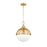 Z-Lite Peyton 2 Light 18.5" Pendant, Classic Brass/Classic Brass