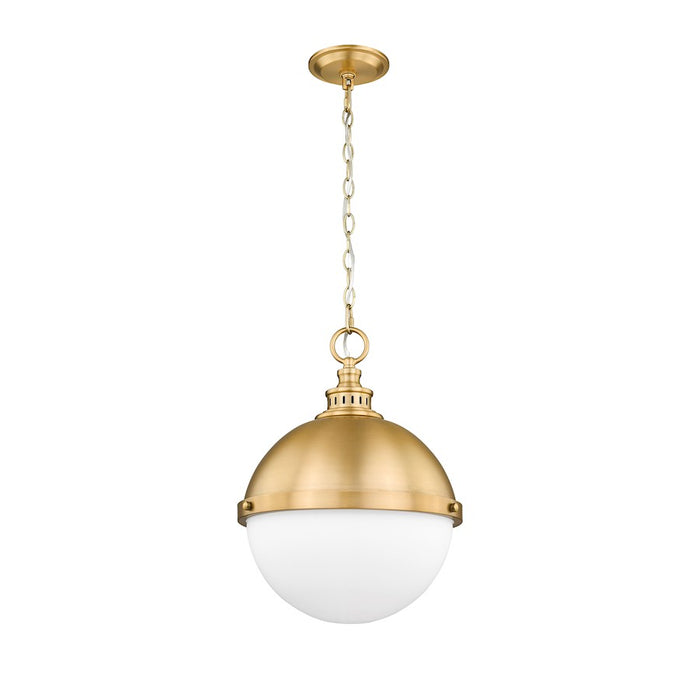 Z-Lite Peyton 2 Light 18.5" Pendant, Classic Brass/Classic Brass